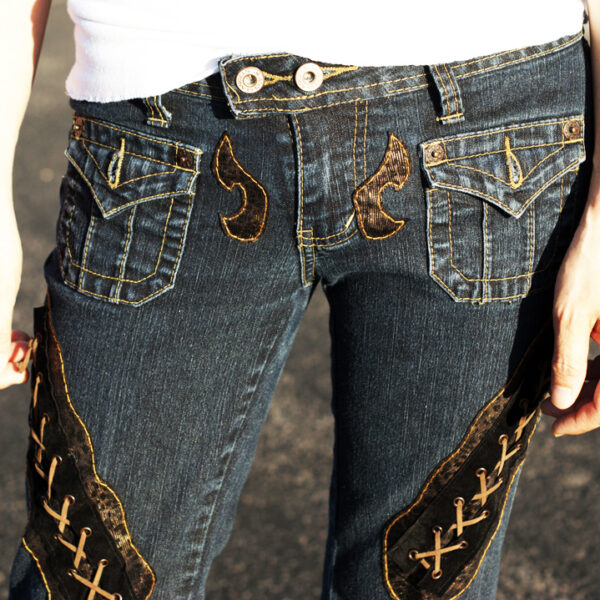 Lace-Front-Jeans-Custom-Rock-Pants-Stage